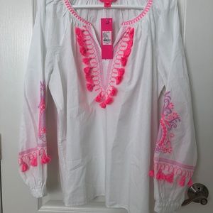 LILLY PULITZER Kaydence XL blouse NEW with Tags